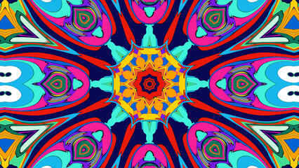 abstract seamless pattern with flowers