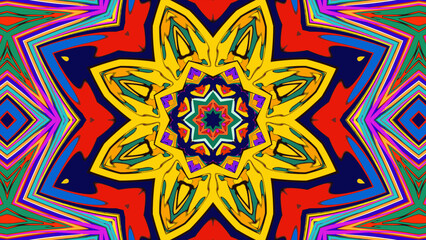 abstract seamless pattern with flowers