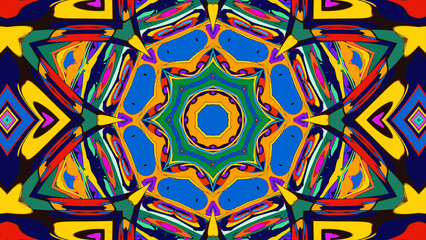 Trippy Psychedelic Kaleidoscope Texture for Music Visuals