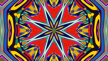 Trippy Psychedelic Kaleidoscope Texture for Music Visuals