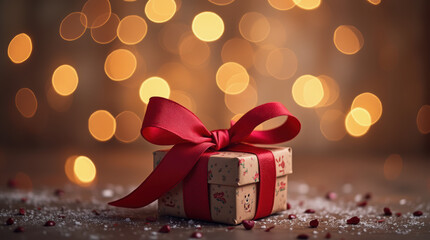 Obraz premium Multi-Occasion Gift Box Design For Christmas, New Year And Valentine's Day.