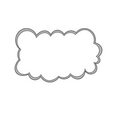 Vector word bubble illustration in clean style, great for speech labels, comics, messages, posters, and children's learning materials.
