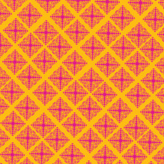 Seamless  Mandala Pattern on Turquoise Background