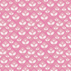 Seamless  Mandala Pattern on Turquoise Background