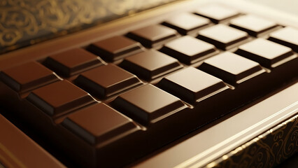 Close up of a vintage calculator keypad with worn buttons