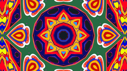 Trippy Psychedelic Kaleidoscope Texture for Music Visuals