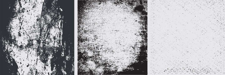 Grunge textures set. Collection of vector overlay, distress, textures .Simply Place texture over any Object to Create grunge,splattered ,dirty effect .Various distressed backgrounds for your design.