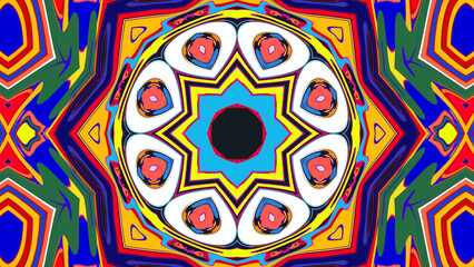 Trippy Psychedelic Kaleidoscope Texture for Music Visuals
