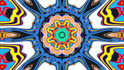 Trippy Psychedelic Kaleidoscope Texture for Music Visuals