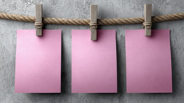 Community support flyers with pink accents, bulletin board, blank area for text