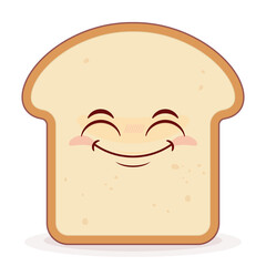 Obraz premium bread smile face cartoon cute
