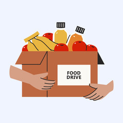 A Community's Generous Contribution to a Food Drive Relief Effort for Those in Need