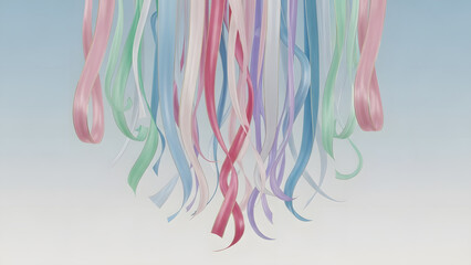 Layered Falling Ribbons. Perfect for: Website hero images, dynamic clean backgrounds