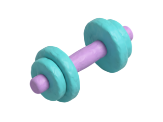 3D Dumbbell Icon