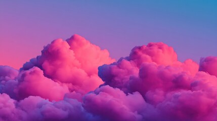 Tranquil horizon with vibrant sunset cloudscape serene abstract sky in violet and purple tones