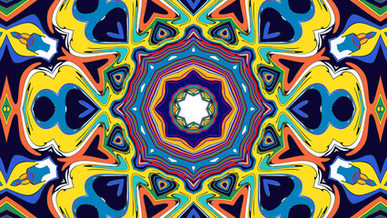 Trippy Psychedelic Kaleidoscope Texture for Music Visuals