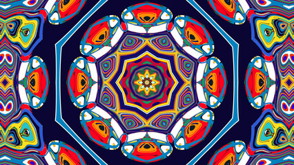 Trippy Psychedelic Kaleidoscope Texture for Music Visuals