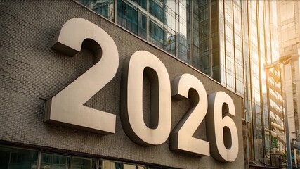 People gather in the city to welcome the new year 2026. Christmas lights brighten the streets as celebrations begin with joy and excitement for the year ahead