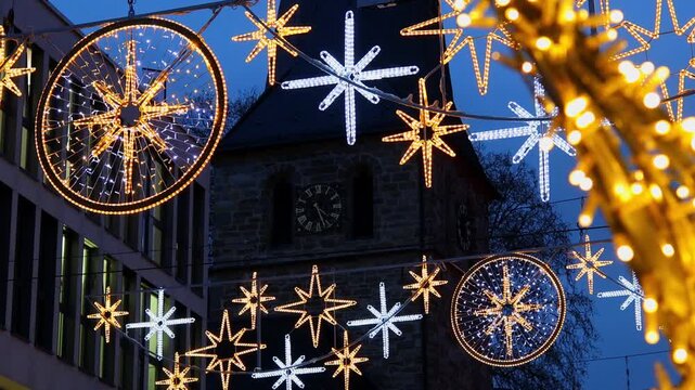christmas season in essen germany 4k 25fps video