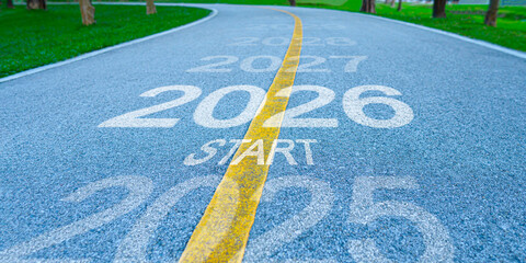 A new beginning, Start 2026, a path of change, a journey of time and towards the future goals that await.