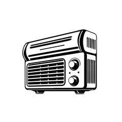 Air Conditioner and Heater Dual Mode Appliance Vector