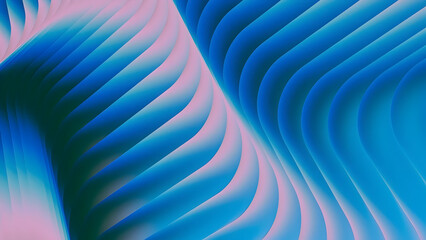 Abstract flowing waves of vibrant blue and pink hues create a mesmerizing futuristic and organic visual texture with a sense of depth and movement.
