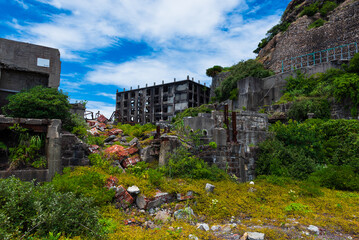 Hashima Island (or Gunkanjima &ndash; Warship Island), a deserted coal mining island in the bay near Nagasaki