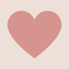 Red heart isolated on white background, trendy vector illustration icon flat design. I love you symbol. Happy Valentine's Day. Healt care concept sign vector. Love and romance sign. 