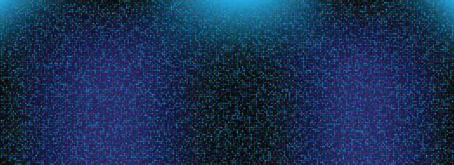 Futuristic blue glowing pixel dot pattern. Navy color mosaic pattern backdrop. for  business, science, healthcare, medicine, presentation design background. vector