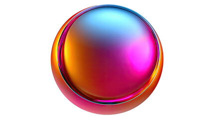 Abstract Orb of Light: A captivating abstract composition showcasing a sleek, spherical form, seamlessly transitioning through a spectrum of vibrant hues, exuding a sense of modern artistry.