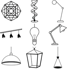 Modern abstract geometric light sculpture design with vibrant colors