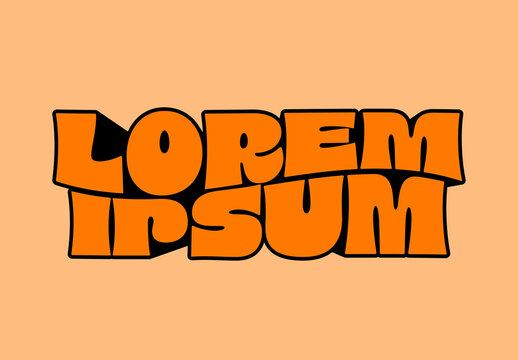 Retro Editable Text Effect