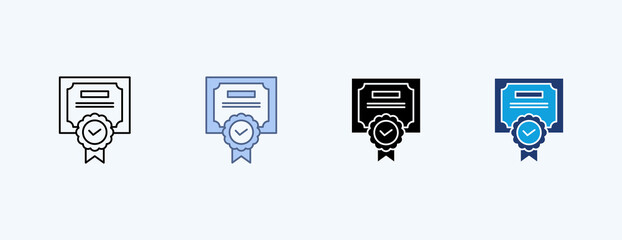 Quality Certification Multiple Icon Illustration Vector