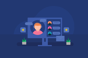 Customer Support team helps customers to solve problem and answer queries by providing online assistance.