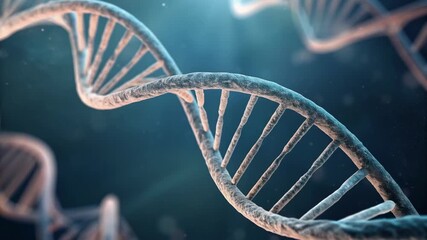 Quantum computing in healthcare concept. A futuristic interpretation of DNA strands in a digital environment. - Powered by Adobe