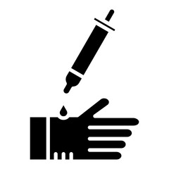 Skin Test Vector Icon
