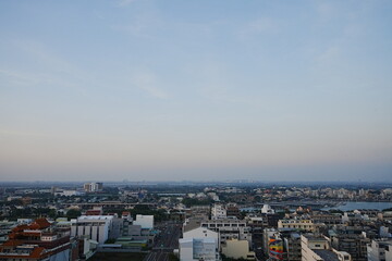 Fototapeta premium Seashore View of Anping at Sunset in Tainan, Taiwan - 台湾 台南 安平の海岸 夕景