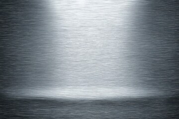 Modern silver metal texture featuring a smooth center panel for headlines