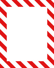 Obraz premium Christmas border frame. Merry Christmas Candy cane rectangle frame card elements decoration. New Year picture frame ribbon with red, white or green stripes. Vertical Christmas border frame.