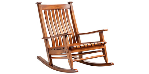 Classic wooden rocking chair for home and cozy relaxation