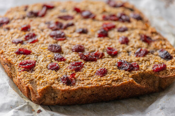 Baked Oat, Orange, and Cranberry Dish – Festive Holiday Breakfast
