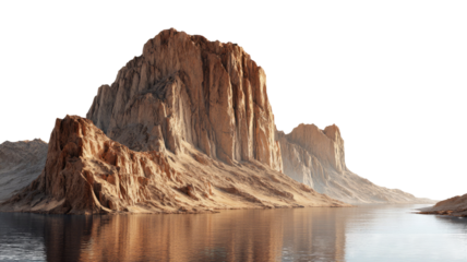  Mountain landscape featuring rugged peaks and expansive natural scenery with vivid outdoor detail and clear atmospheric depth isolated on white background