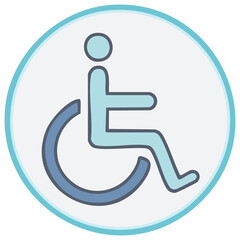 Accessible Signage Accessibility for Disabled People Symbol Pictogram Icon