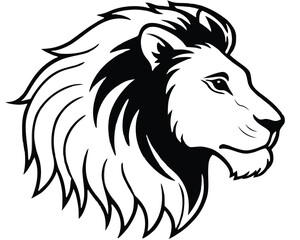 Lion head profile
