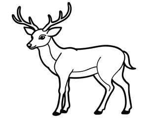 Deer outline
