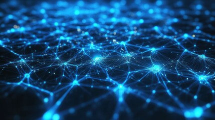 Obraz premium Artificial intelligence system expanding deep learning.