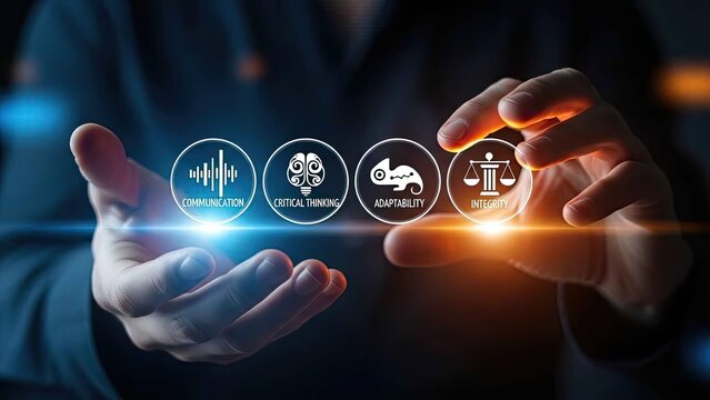 Essential Business Skills: Communication, Critical Thinking, Adaptability, and Integrity Concepts