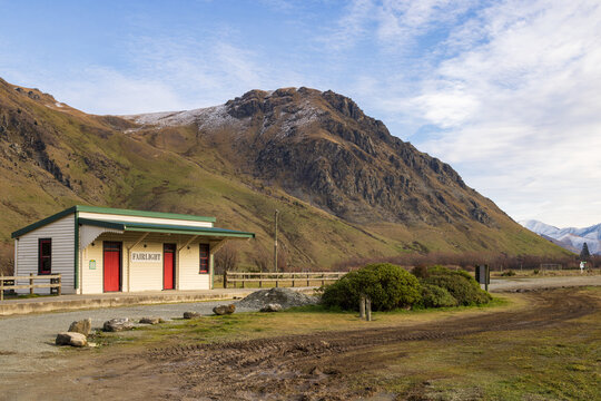 The historic railway station at Fairlight in the Southland region of New Zealand's South Island