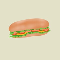 hot dog vector illustration