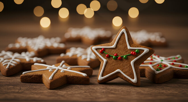 Delicious gingerbread cookies bring festive holiday cheer and warmth, inviting moments of joy and togetherness during the Christmas season with friends and family